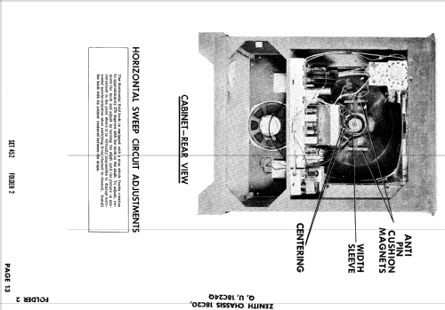 C2330E, R, C2358E, R, W Ch= 18C20; Zenith Radio Corp.; (ID = 618179) Television