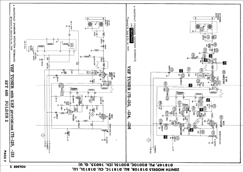 D1810BU, D1811CU Ch= 16D25U; Zenith Radio Corp.; (ID = 636626) Television