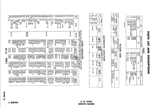 D2301R, Y Ch= 16D21; Zenith Radio Corp.; (ID = 636792) Televisión