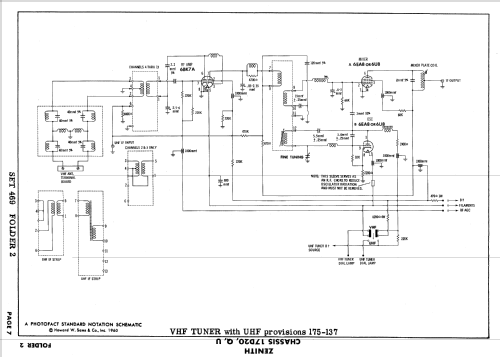 D2460M, R, MU, RU Ch= 17D20, U; Zenith Radio Corp.; (ID = 638857) Televisión