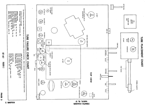D3005E, L, M, R, W, D3006E, L, R Ch= 16D21Q; Zenith Radio Corp.; (ID = 638223) Televisión