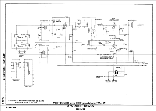 D3010E, H, R, D3011E, W, Y Ch= 17D20Q; Zenith Radio Corp.; (ID = 638925) Television