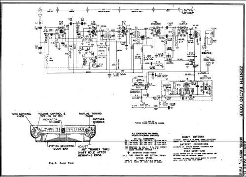6MF780E Ford Ch=6D80E; Zenith Radio Corp.; (ID = 317584) Car Radio