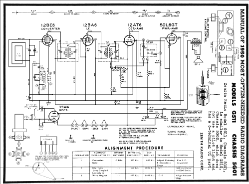 G510 Ch= 5G02; Zenith Radio Corp.; (ID = 117989) Radio