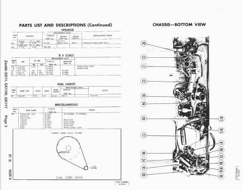 G511 Ch= 5G01; Zenith Radio Corp.; (ID = 1572114) Radio