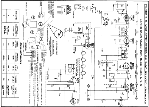 G516C Ch= 5G09; Zenith Radio Corp.; (ID = 149540) Radio