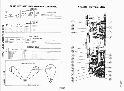 G615 Ch= 6G05; Zenith Radio Corp.; (ID = 1577401) Radio