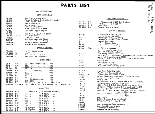 G663 Ch= 6G01; Zenith Radio Corp.; (ID = 278485) Radio