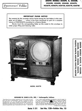 H2437R Ch= 24H20; Zenith Radio Corp.; (ID = 2830643) Television