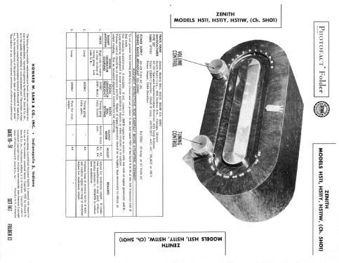 H511 Consoltone Ch= 5H01; Zenith Radio Corp.; (ID = 239805) Radio