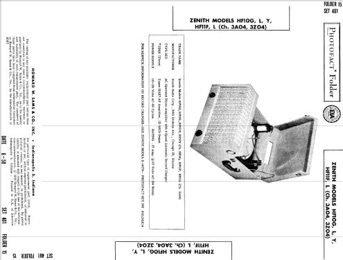 HF11L Ch= 3A04; Zenith Radio Corp.; (ID = 819207) Ton-Bild