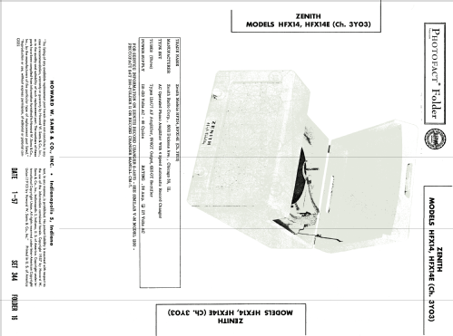 HFX14 Ch= 3Y03; Zenith Radio Corp.; (ID = 1770517) R-Player