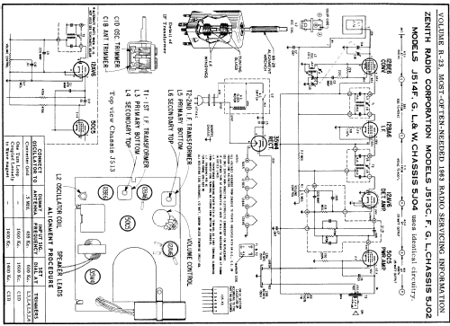 J514F Ch= 5J04; Zenith Radio Corp.; (ID = 155008) Radio