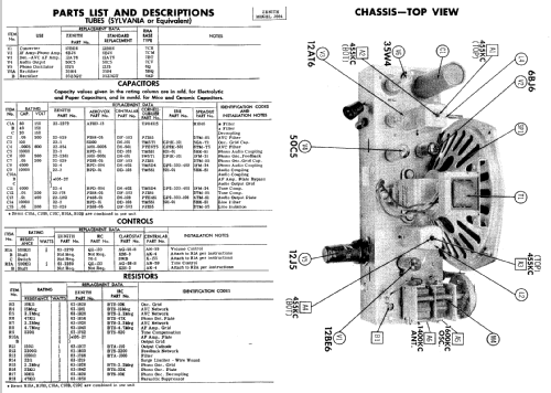 J644 Ch= 6J02; Zenith Radio Corp.; (ID = 505510) Radio