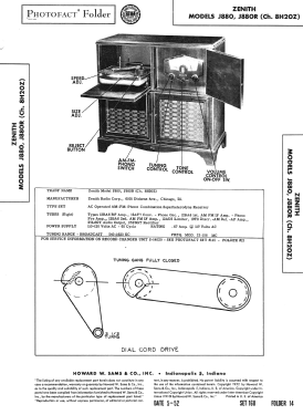 J880 'Waldorf' Ch= 8H20Z, Cobra-Matic; Zenith Radio Corp.; (ID = 3053977) Radio