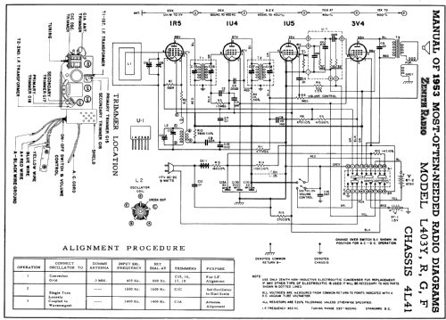 L403Y Ch= 4L41; Zenith Radio Corp.; (ID = 152509) Radio