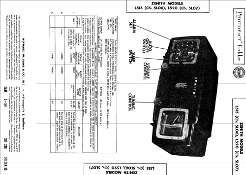 L515 Ch= 5L06; Zenith Radio Corp.; (ID = 507643) Radio