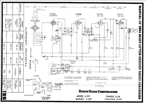 L515G Ch= 5L06; Zenith Radio Corp.; (ID = 62055) Radio