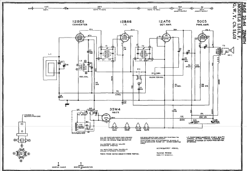 L518 Clock Radio Ch= 5L03; Zenith Radio Corp.; (ID = 124190) Radio