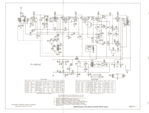 7ML080 Lincoln Ch= 7C80; Zenith Radio Corp.; (ID = 1333337) Car Radio