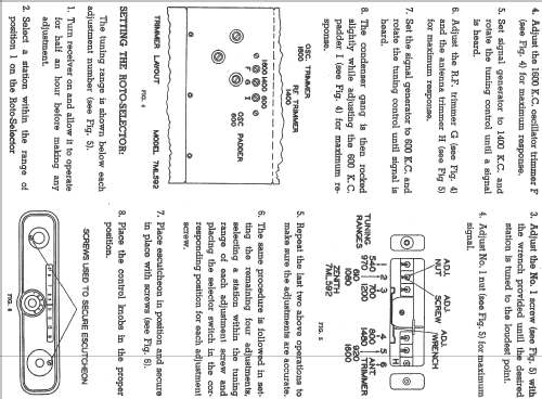 7ML592 Lincoln Zephyr Ch= 7A09; Zenith Radio Corp.; (ID = 313079) Car Radio