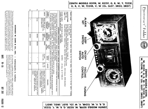 R521Y Ch=5R03; Zenith Radio Corp.; (ID = 680256) Radio