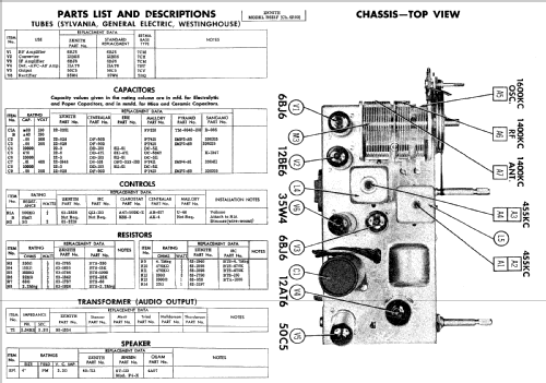 R623R Ch= 6R03; Zenith Radio Corp.; (ID = 506770) Radio