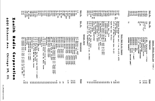 Royal 500 Ch= 7XT40 Circuit #2; Zenith Radio Corp.; (ID = 1829946) Radio