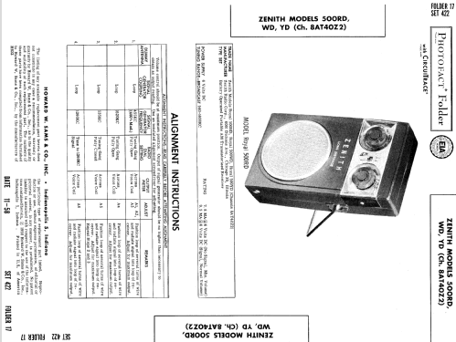 Royal 500RD Ch= 8AT40Z2; Zenith Radio Corp.; (ID = 751710) Radio