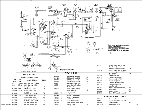 Royal 780 YG The Navigator Ch=8CT42Z2; Zenith Radio Corp.; (ID = 108686) Radio