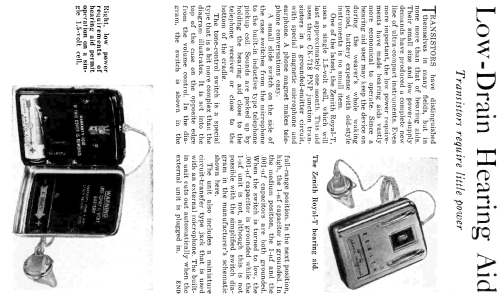 Royal-T Hearing Aid; Zenith Radio Corp.; (ID = 1895662) Medicine