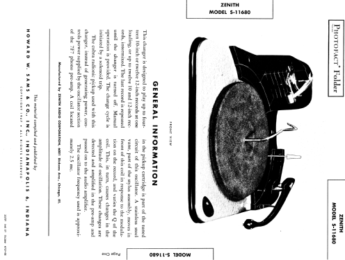 S11680 ; Zenith Radio Corp.; (ID = 912872) Sonido-V