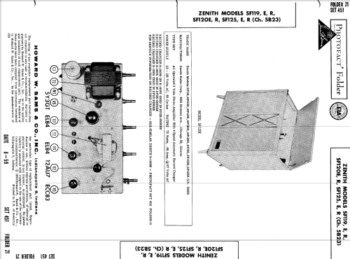 SF120E Ch= 5B23; Zenith Radio Corp.; (ID = 605136) Sonido-V