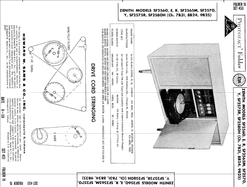 SF2560E Ch= 8B24 + 7B31; Zenith Radio Corp.; (ID = 602799) Radio