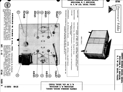 SFD2515E Ch= 2D30 Ch= 7D30; Zenith Radio Corp.; (ID = 585721) Reg-Riprod