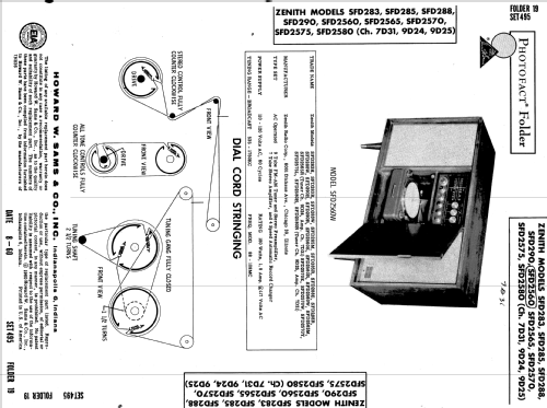 SFD2570E CH= 9D25 Ch= 7D31; Zenith Radio Corp.; (ID = 587376) Radio