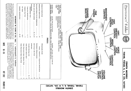 T1816E The Cambridge Ch= 16T20; Zenith Radio Corp.; (ID = 2648353) Télévision