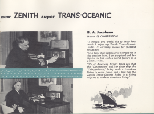 Trans-Oceanic H500 Ch= 5H40 ; Zenith Radio Corp.; (ID = 1714015) Radio