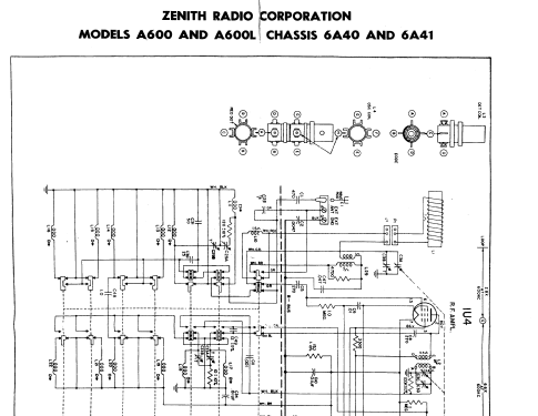 Trans-Oceanic A600 Ch= 6A40; Zenith Radio Corp.; (ID = 354677) Radio