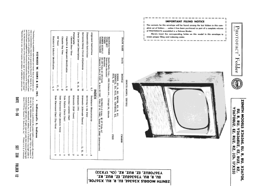 X2636RU Ch= 17X23U; Zenith Radio Corp.; (ID = 2004897) Television