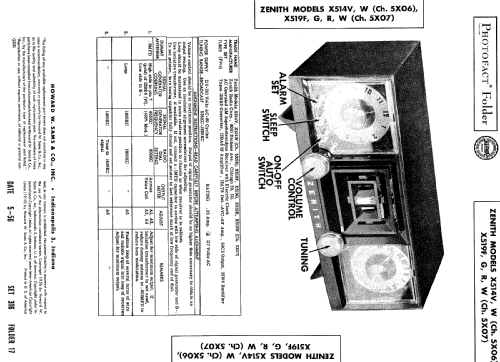 X514W Ch= 5X03; Zenith Radio Corp.; (ID = 506454) Radio