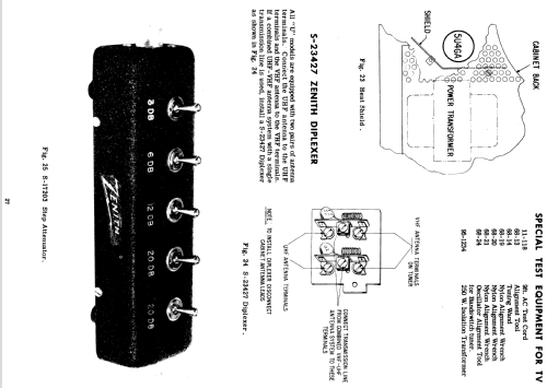 Y2263RUZ Ch= 19X22U; Zenith Radio Corp.; (ID = 2180655) Fernseh-E