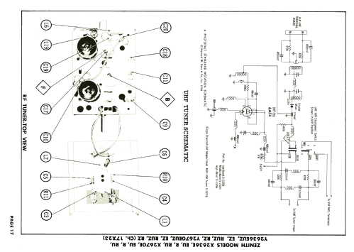 Y2636RUZ Ch= 17X23U; Zenith Radio Corp.; (ID = 2005230) Television