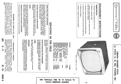 Z2223YZ Ch= 17Z31; Zenith Radio Corp.; (ID = 2450710) Television