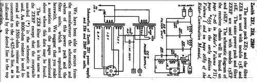 Power Supply ZE-7; Zenith Radio Corp.; (ID = 342069) Power-S