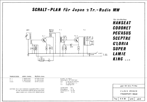 2 Transistor Boy's Radio TR-263; Lamie Taiyo Koki Co. (ID = 895485) Radio