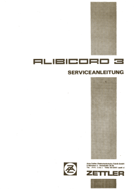 Alibicord 3 S180; Zettler, Alois; (ID = 2998761) Telephony