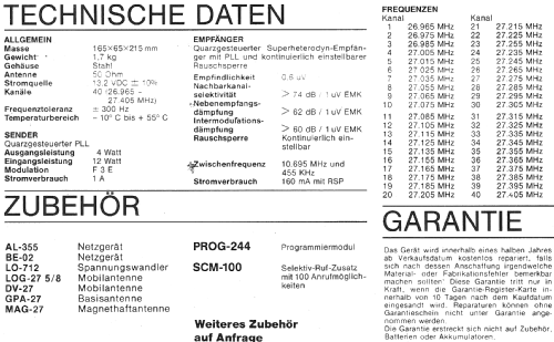 M-244; Zodiac Funkgeräte (ID = 780236) Cittadina