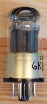 A 6N8P double triode from a Chinese preamp