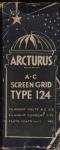 This is an original Arcturus tube box for an A-C Screen Grid Type 124, no contents.